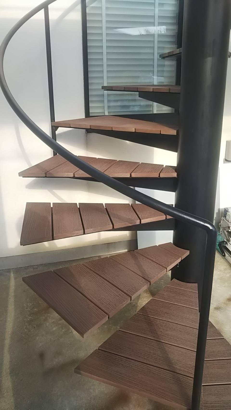 改修後の螺旋階段